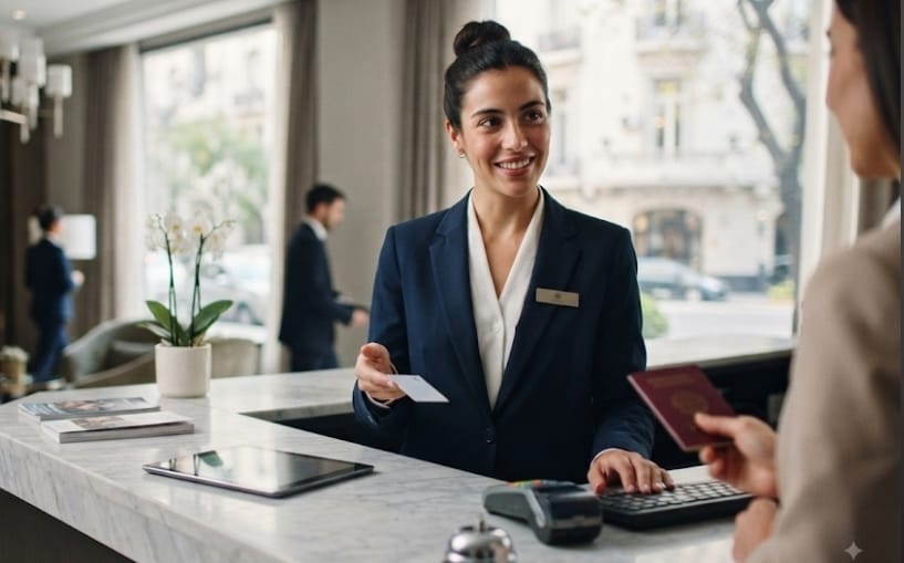 RECEPCIONISTA DE HOTEL ​GLEX 1208